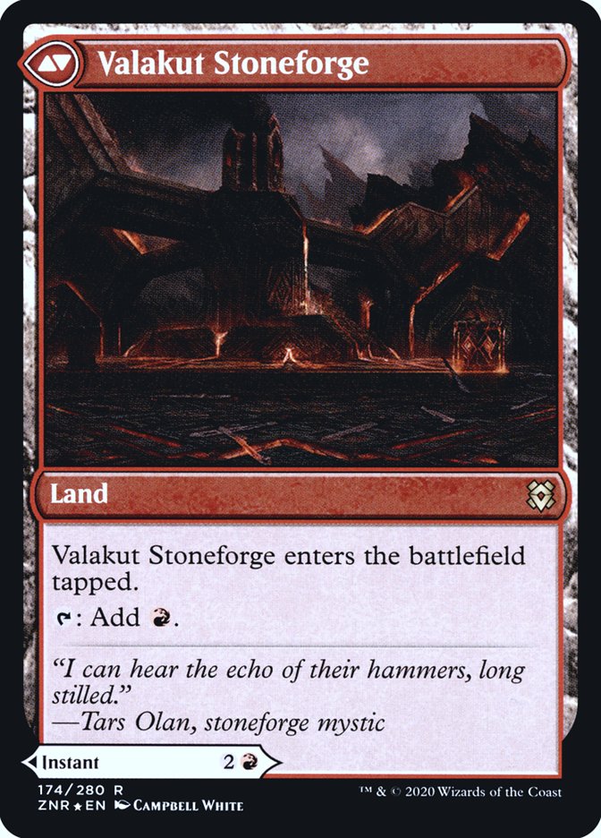 Valakut Awakening // Valakut Stoneforge [Zendikar Rising Prerelease Promos] | I Want That Stuff Brandon