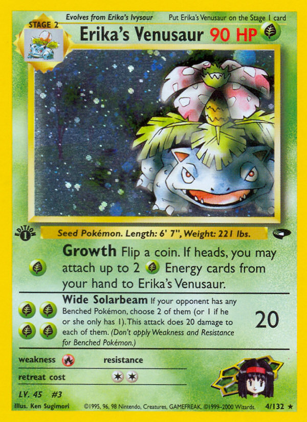 Erika's Venusaur (4/132) [Gym Challenge 1st Edition] | I Want That Stuff Brandon