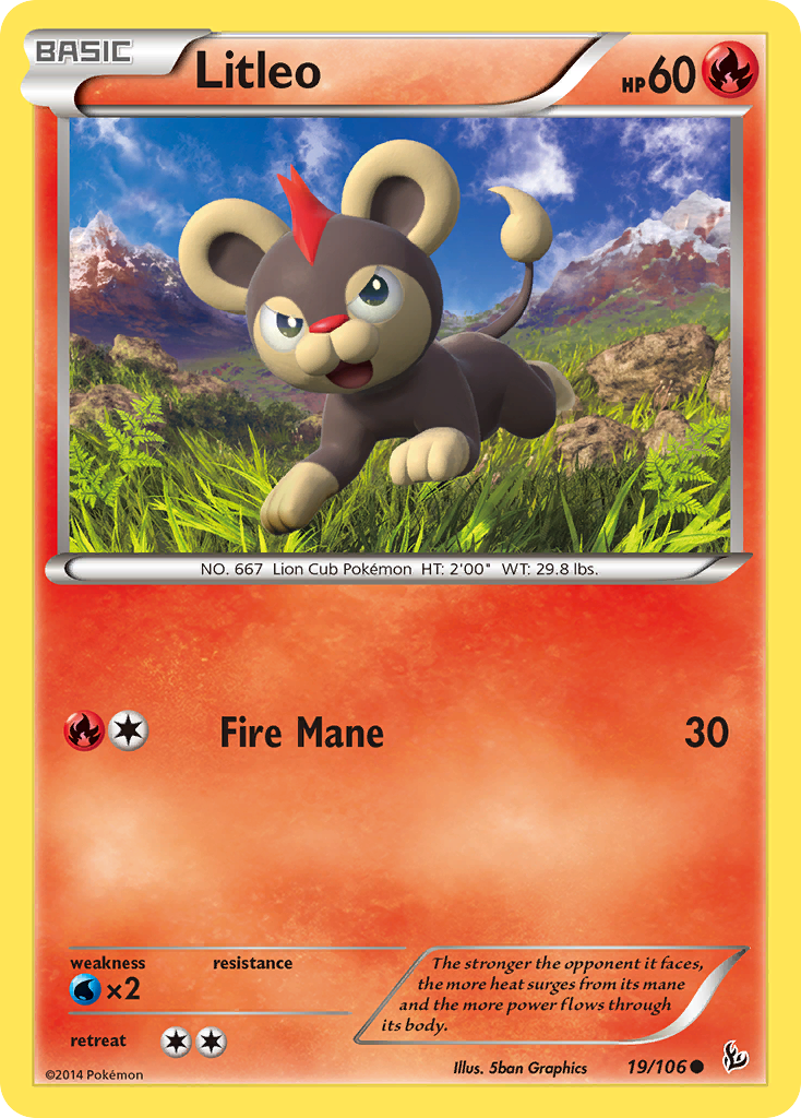 Litleo (19/106) [XY: Flashfire] | I Want That Stuff Brandon