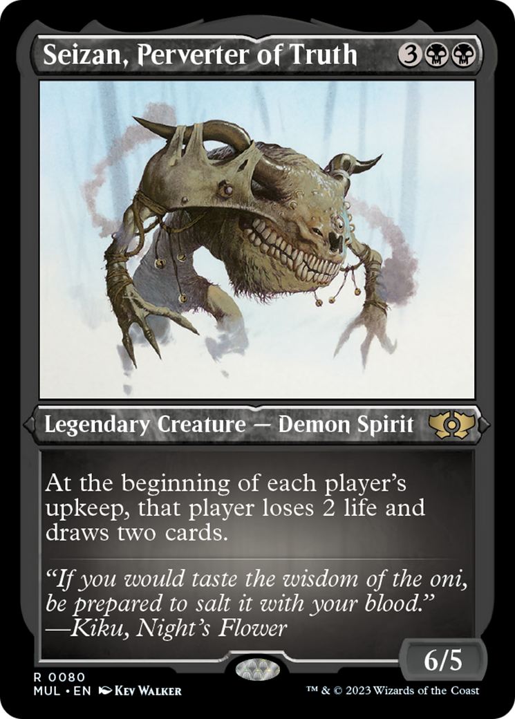 Seizan, Perverter of Truth (Foil Etched) [Multiverse Legends] | I Want That Stuff Brandon