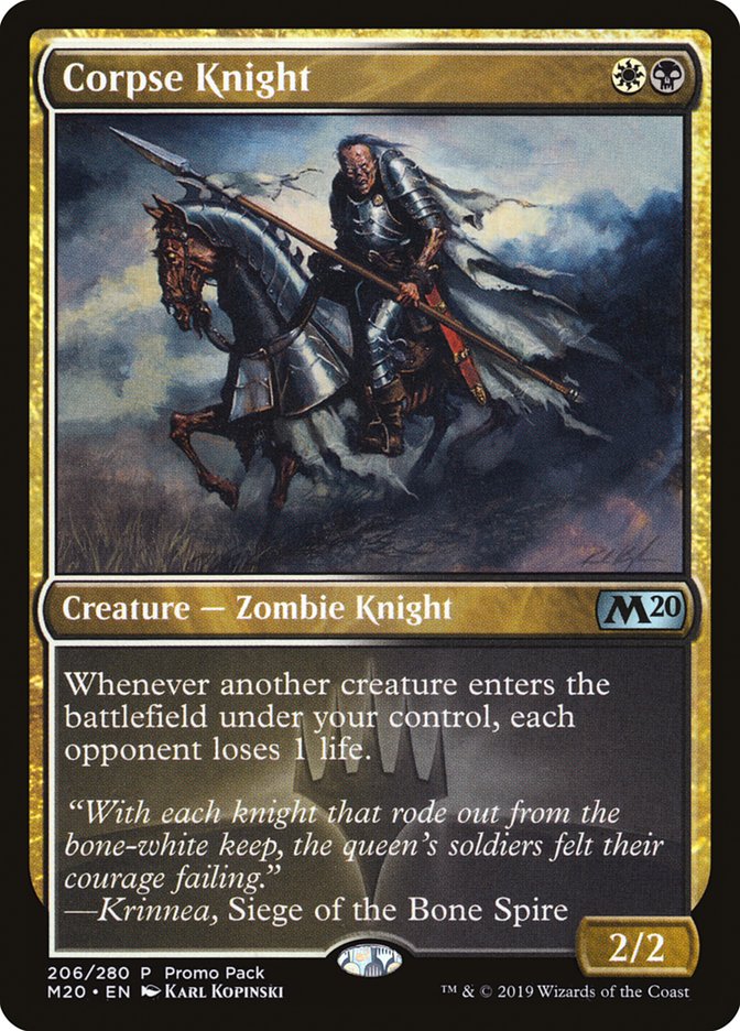 Corpse Knight (Promo Pack) [Core Set 2020 Promos] | I Want That Stuff Brandon