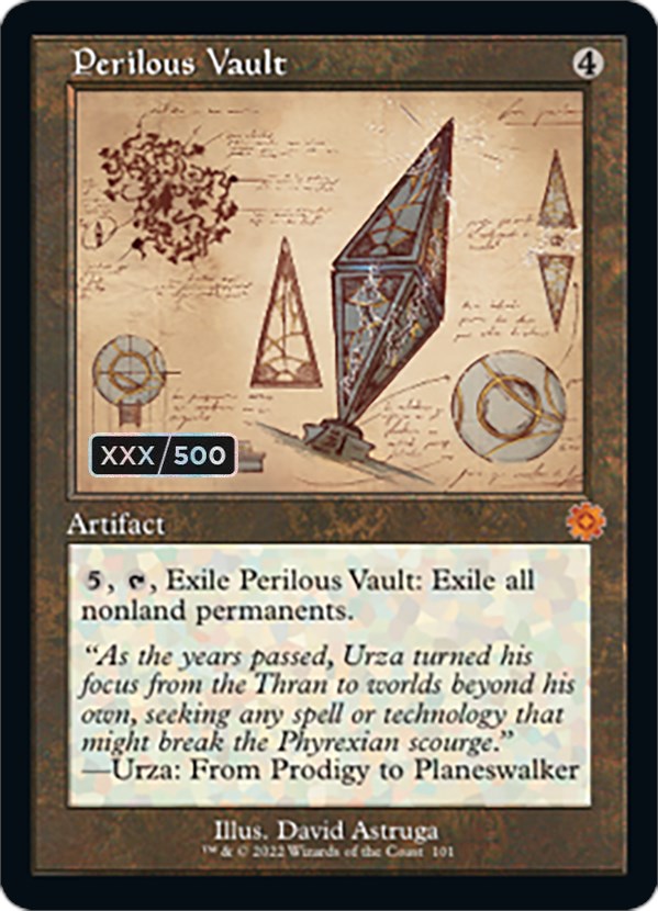 Perilous Vault (Retro Schematic) (Serialized) [The Brothers' War Retro Artifacts] | I Want That Stuff Brandon