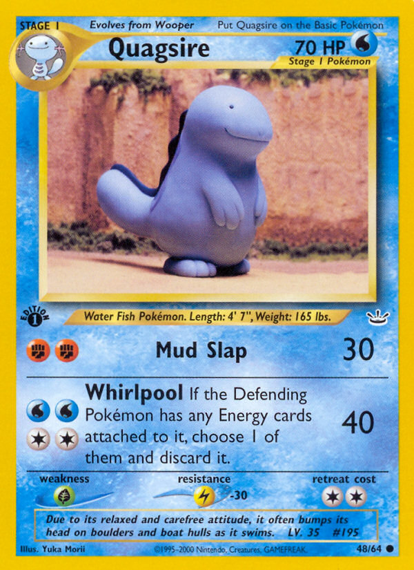 Quagsire (48/64) [Neo Revelation 1st Edition] | I Want That Stuff Brandon