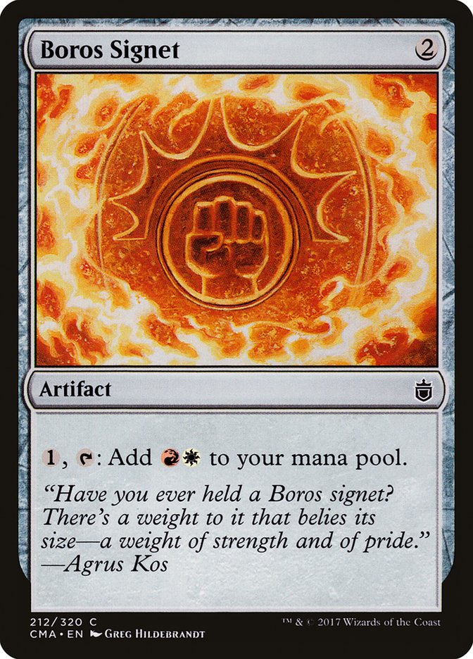 Boros Signet [Commander Anthology] | I Want That Stuff Brandon