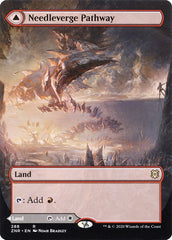 Needleverge Pathway // Pillarverge Pathway (Borderless Alternate Art) [Zendikar Rising] | I Want That Stuff Brandon