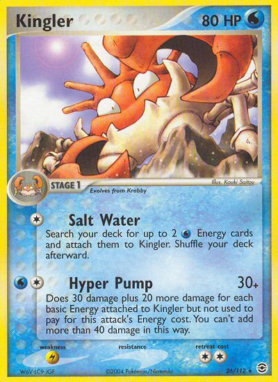 Kingler (26/112) [EX: FireRed & LeafGreen] | I Want That Stuff Brandon