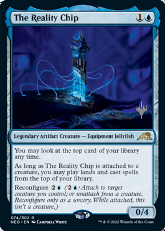 The Reality Chip (Promo Pack) [Kamigawa: Neon Dynasty Promos] | I Want That Stuff Brandon