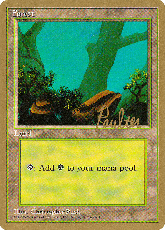 Forest (pp378) (Preston Poulter) [Pro Tour Collector Set] | I Want That Stuff Brandon