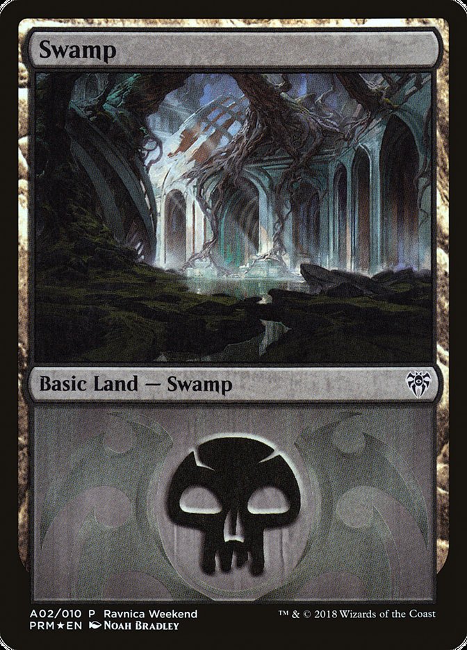 Swamp (A02) [Ravnica Allegiance Ravnica Weekend] | I Want That Stuff Brandon