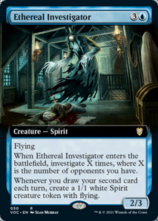 Ethereal Investigator (Extended Art) [Innistrad: Crimson Vow Commander] | I Want That Stuff Brandon