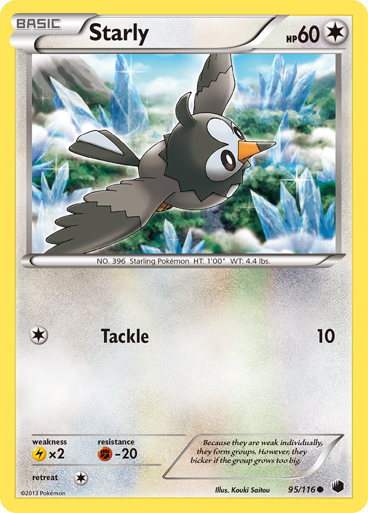 Starly (95/116) [Black & White: Plasma Freeze] | I Want That Stuff Brandon