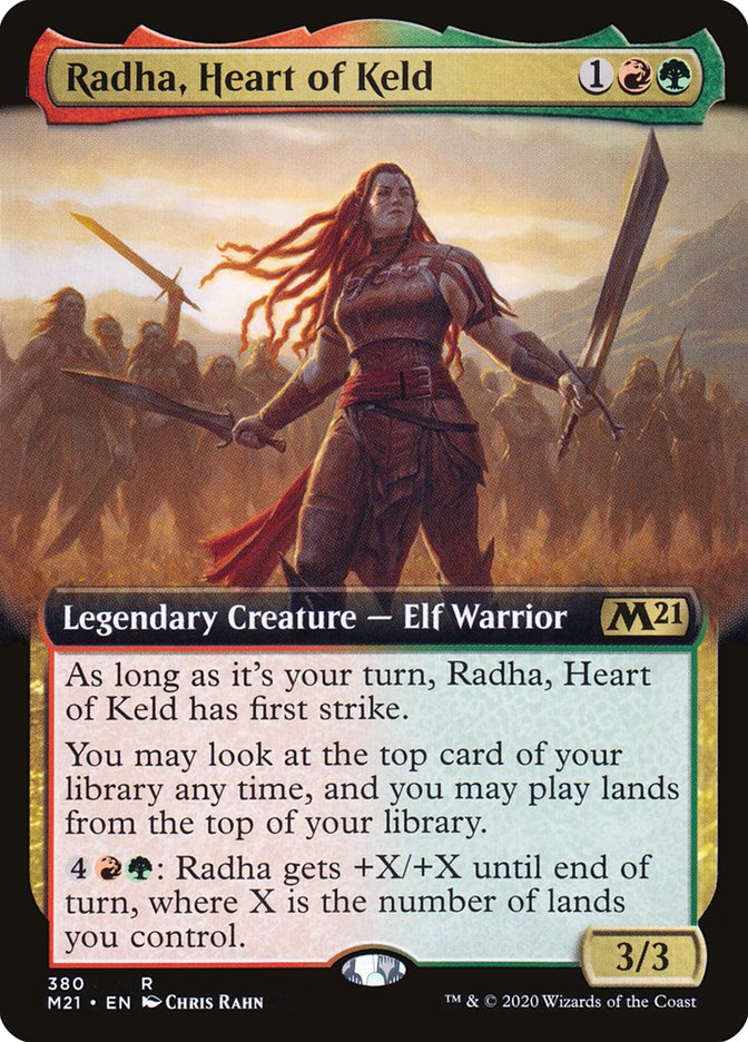 Radha, Heart of Keld (Extended Art) [Core Set 2021] | I Want That Stuff Brandon