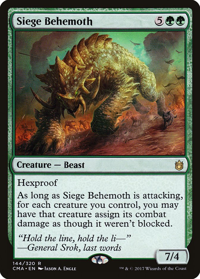 Siege Behemoth [Commander Anthology] | I Want That Stuff Brandon