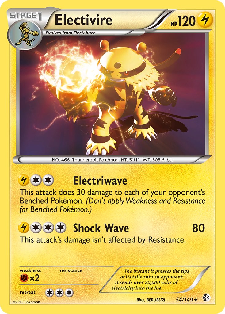 Electivire (54/149) (Cosmos Holo) (Blister Exclusive) [Black & White: Boundaries Crossed] | I Want That Stuff Brandon