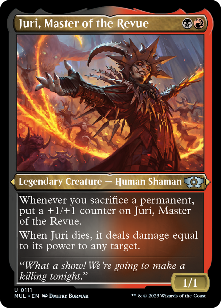 Juri, Master of the Revue (Foil Etched) [Multiverse Legends] | I Want That Stuff Brandon