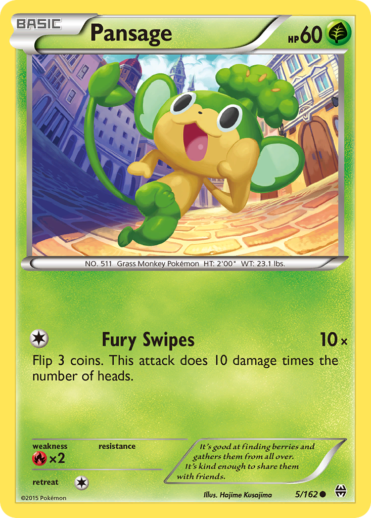 Pansage (5/162) [XY: BREAKthrough] | I Want That Stuff Brandon