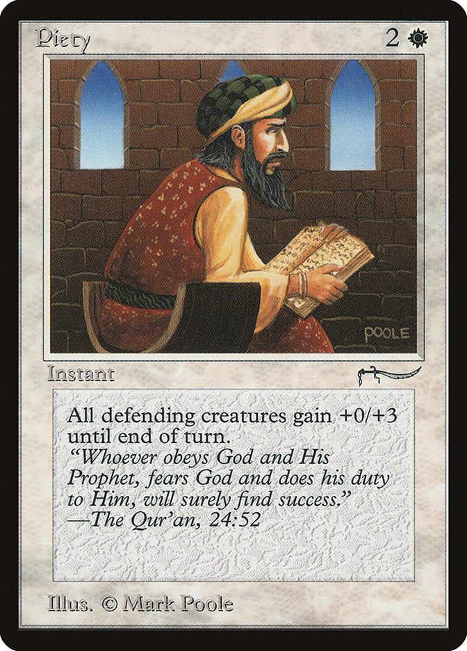 Piety (Light Mana Cost) [Arabian Nights] | I Want That Stuff Brandon