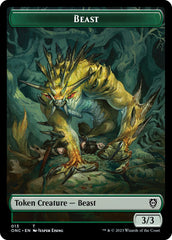 Poison Counter // Beast Double-Sided Token [Phyrexia: All Will Be One Commander Tokens] | I Want That Stuff Brandon