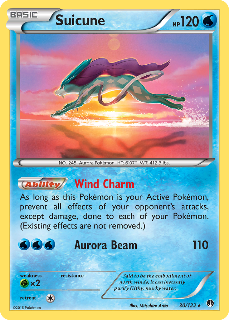 Suicune (30/122) [XY: BREAKpoint] | I Want That Stuff Brandon