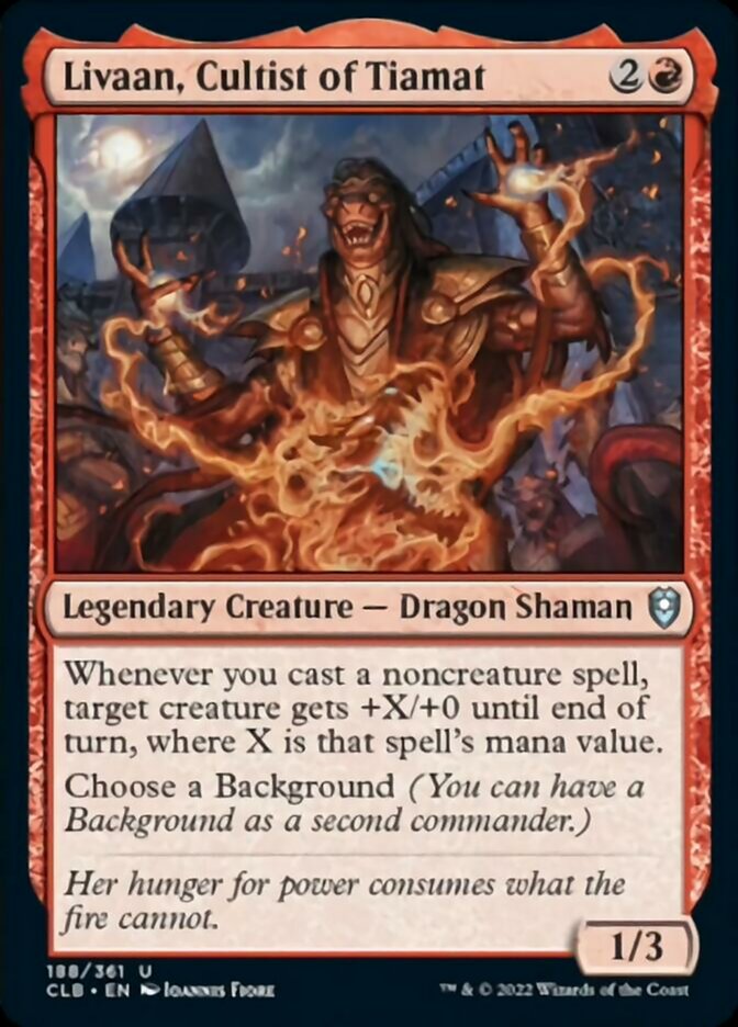 Livaan, Cultist of Tiamat [Commander Legends: Battle for Baldur's Gate] | I Want That Stuff Brandon