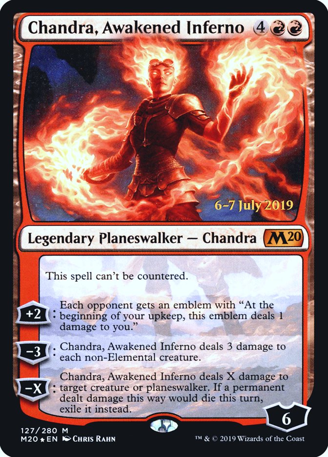 Chandra, Awakened Inferno [Core Set 2020 Prerelease Promos] | I Want That Stuff Brandon