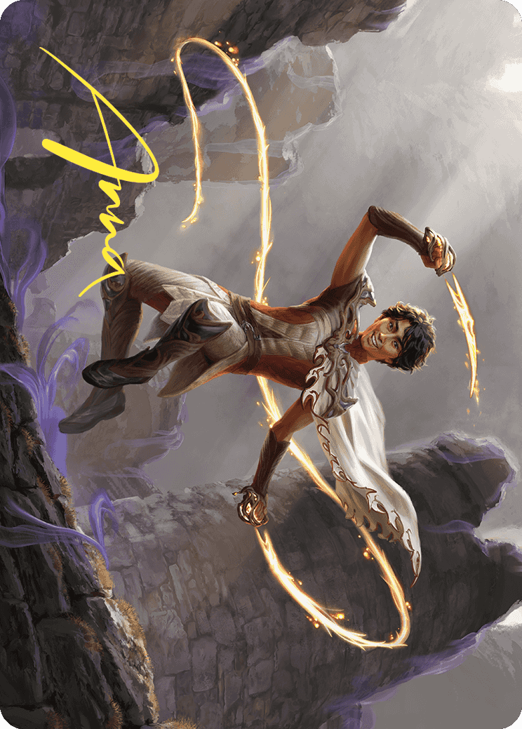 Kellan, the Fae-Blooded Art Card (Gold-Stamped Signature) [Wilds of Eldraine Art Series] | I Want That Stuff Brandon