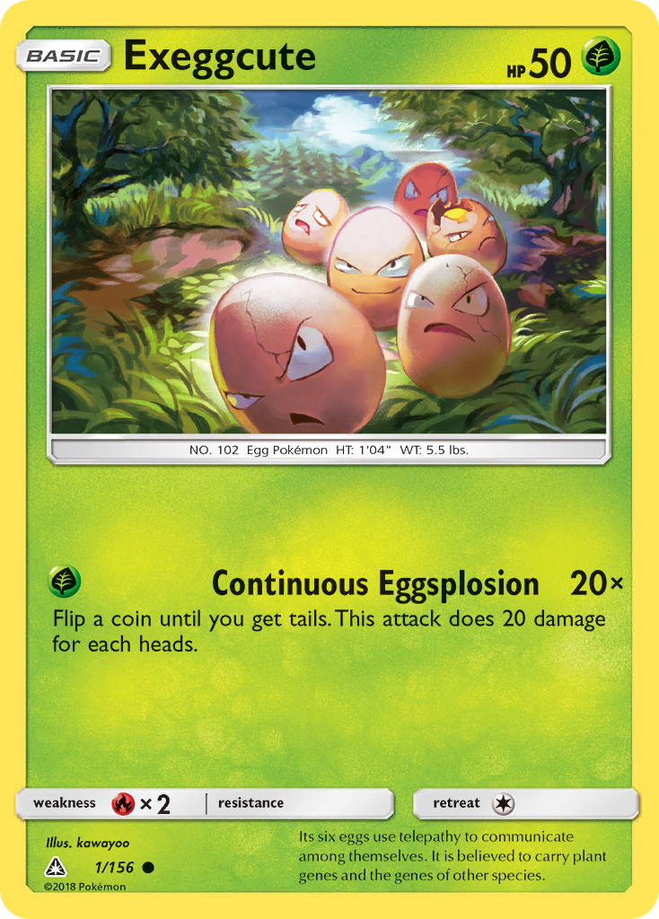 Exeggcute (1/156) [Sun & Moon: Ultra Prism] | I Want That Stuff Brandon