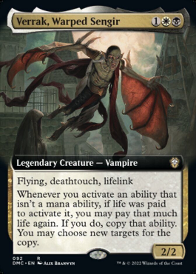 Verrak, Warped Sengir (Extended Art) [Dominaria United Commander] | I Want That Stuff Brandon