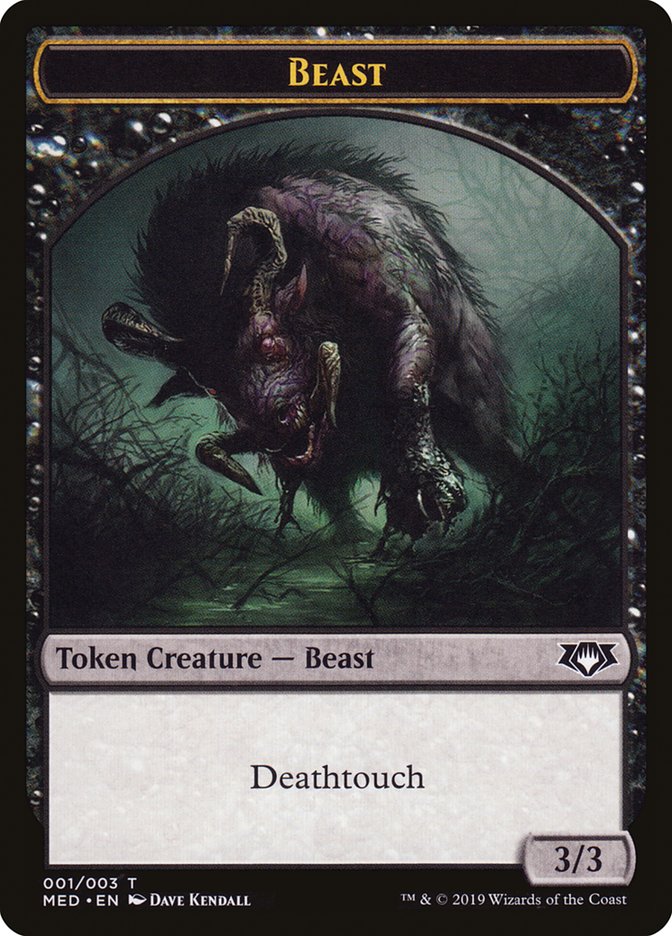 Beast Token [Mythic Edition Tokens] | I Want That Stuff Brandon