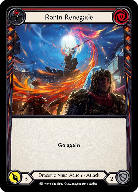 Ronin Renegade (Red) [FAI019] (Uprising Fai Blitz Deck) | I Want That Stuff Brandon