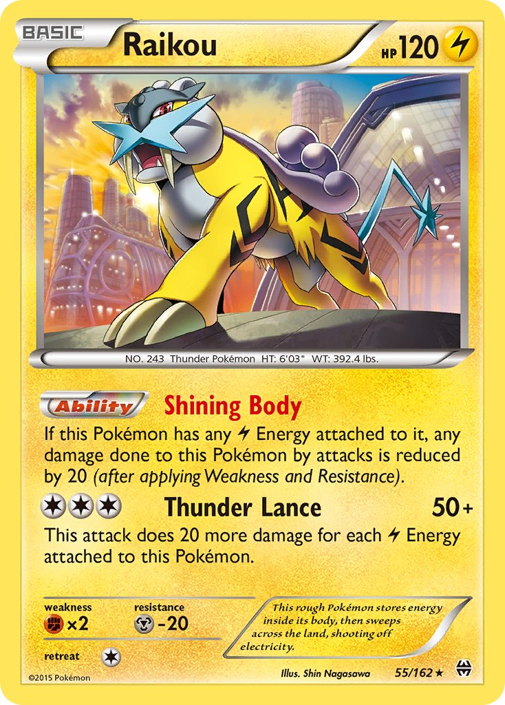 Raikou (55/162) (Cosmos Holo) (Blister Exclusive) [XY: BREAKthrough] | I Want That Stuff Brandon