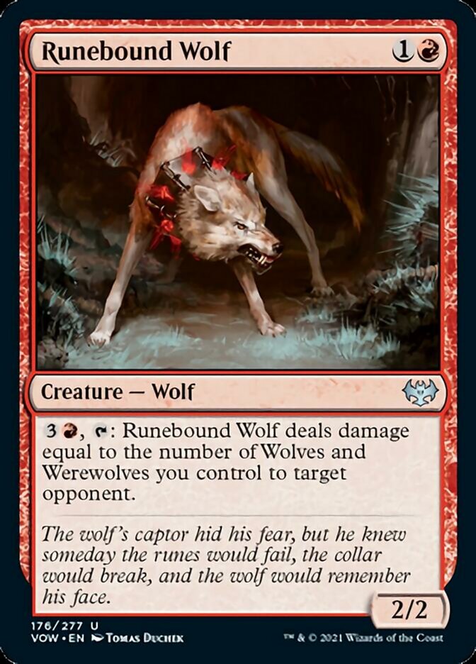 Runebound Wolf [Innistrad: Crimson Vow] | I Want That Stuff Brandon