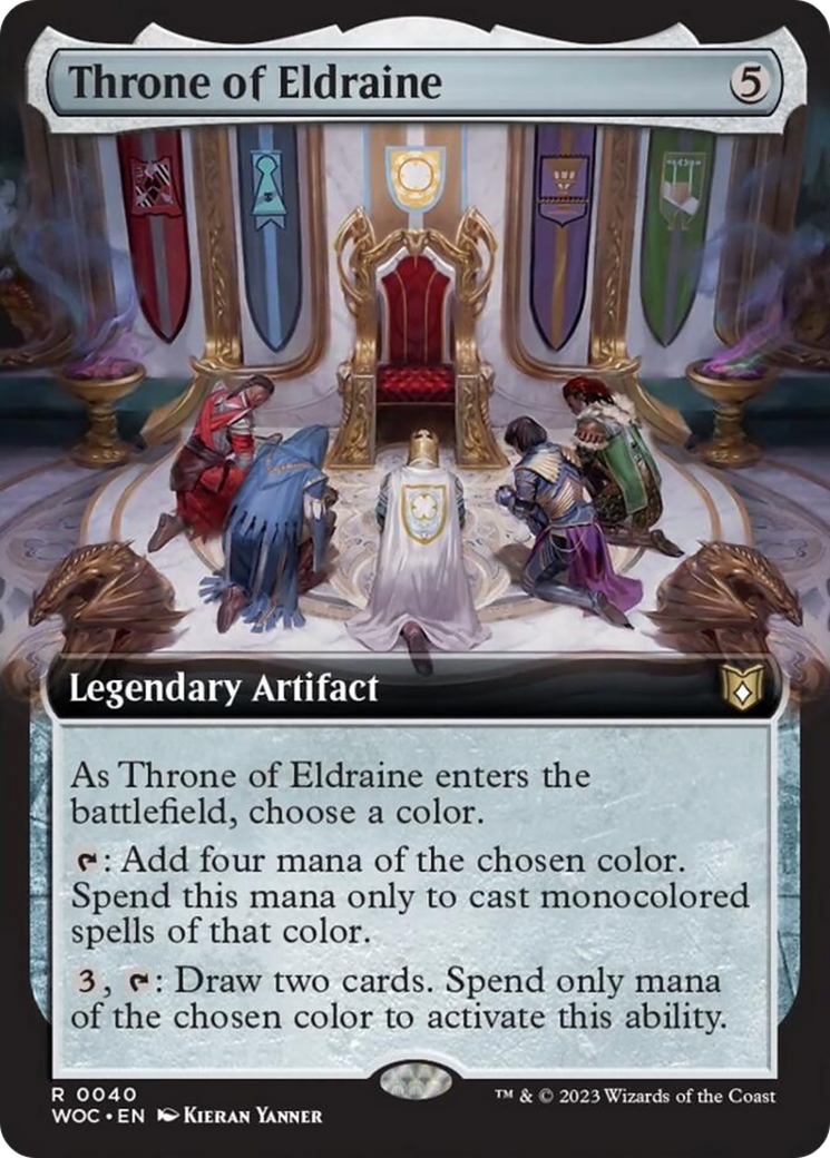 Throne of Eldraine (Extended Art) [Wilds of Eldraine Commander] | I Want That Stuff Brandon