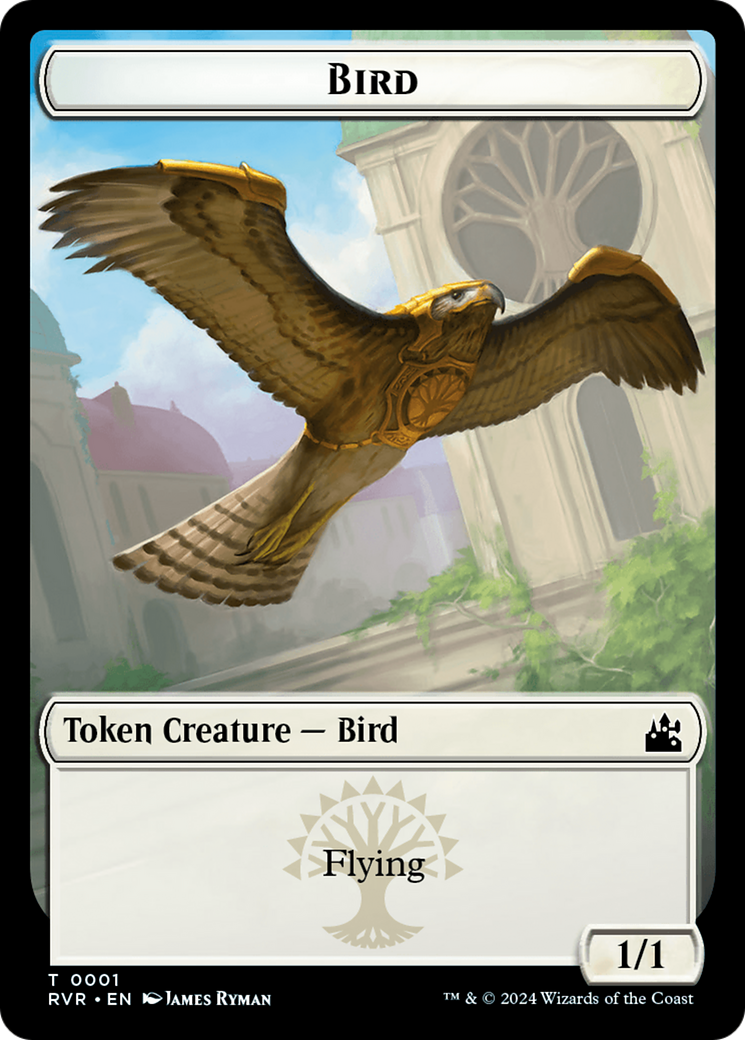 Bird // Sphinx Double-Sided Token [Ravnica Remastered Tokens] | I Want That Stuff Brandon