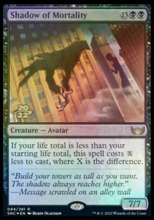 Shadow of Mortality [Streets of New Capenna Prerelease Promos] | I Want That Stuff Brandon