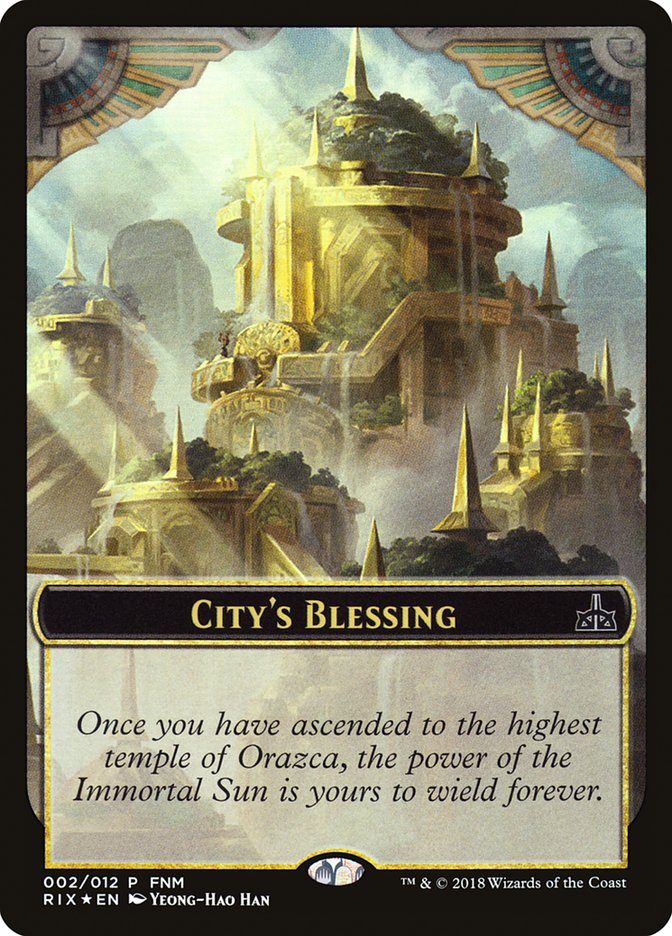 City's Blessing // Elemental Double-Sided Token [Friday Night Magic 2018] | I Want That Stuff Brandon