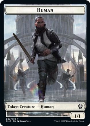 Human // Snake Double-Sided Token [Dominaria United Commander Tokens] | I Want That Stuff Brandon