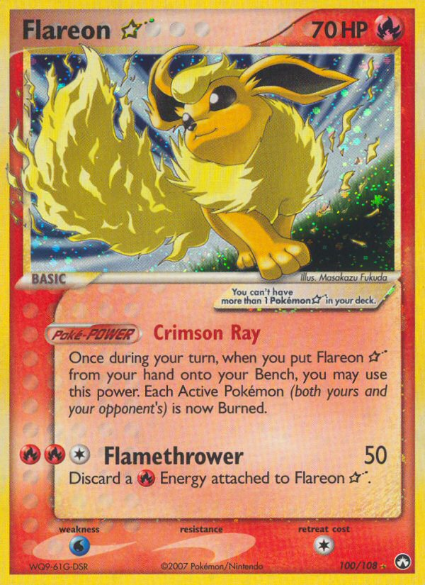 Flareon Star (100/108) [EX: Power Keepers] | I Want That Stuff Brandon