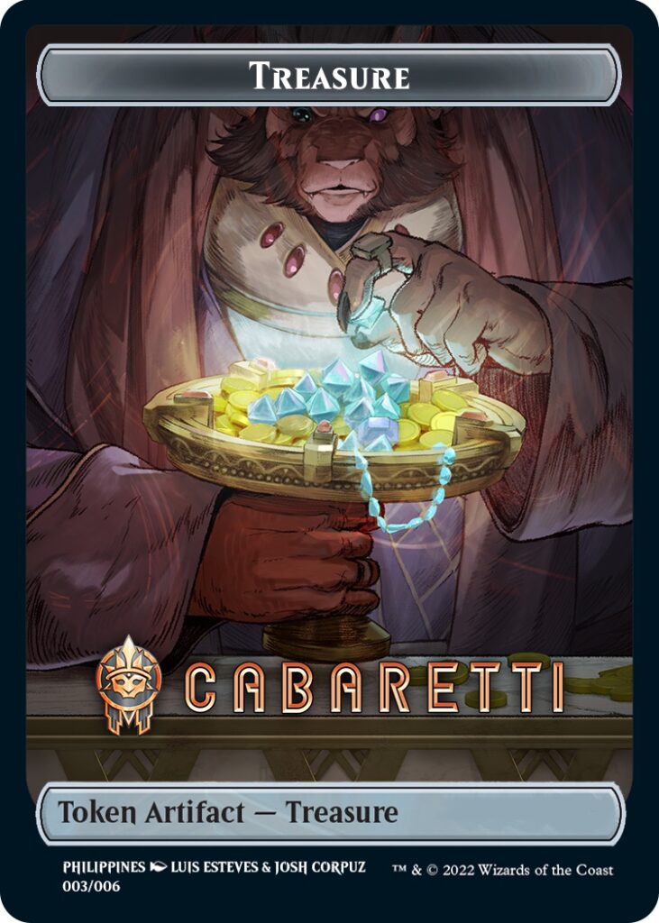 Treasure Token (Cabaretti) (Southeast Asia Artists) [Streets of New Capenna Tokens] | I Want That Stuff Brandon