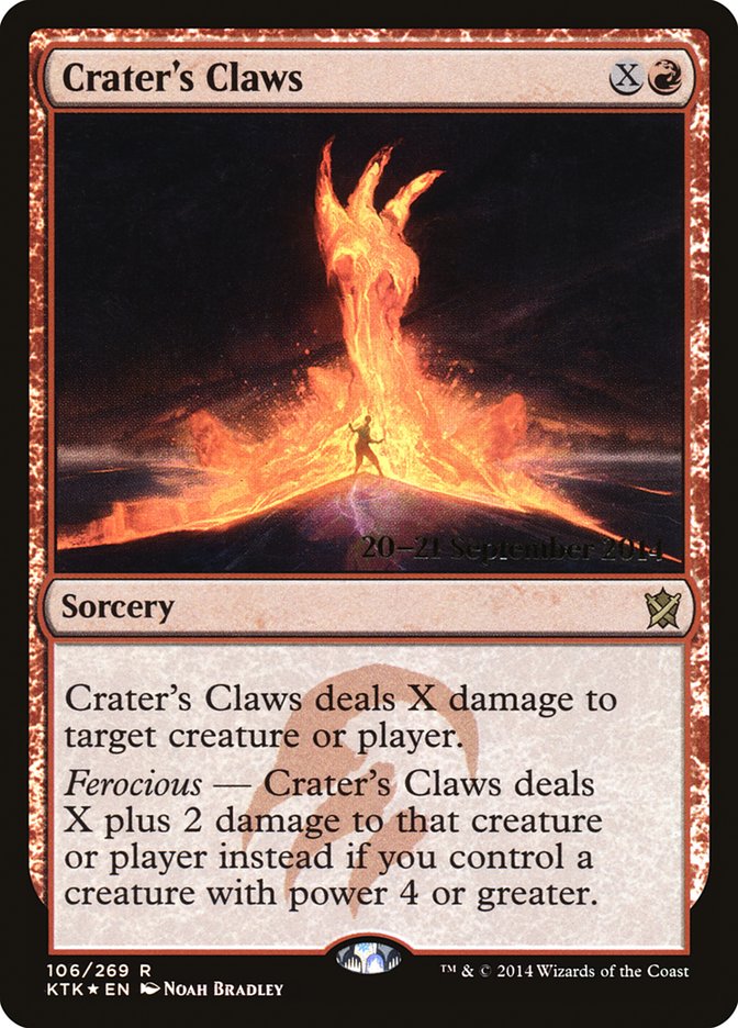 Crater's Claws [Khans of Tarkir Prerelease Promos] | I Want That Stuff Brandon