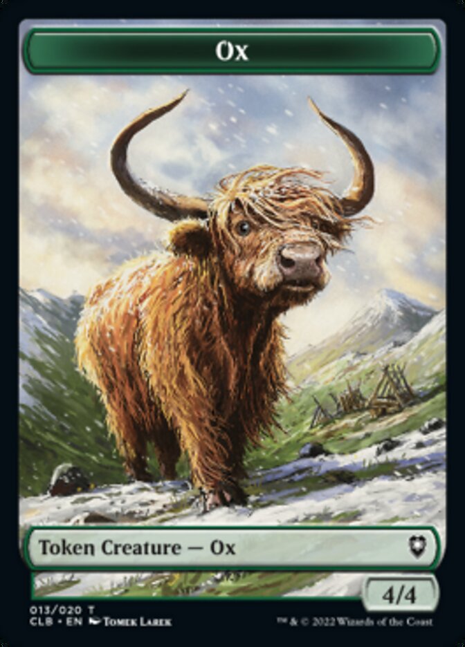 Ox Token [Commander Legends: Battle for Baldur's Gate Tokens] | I Want That Stuff Brandon