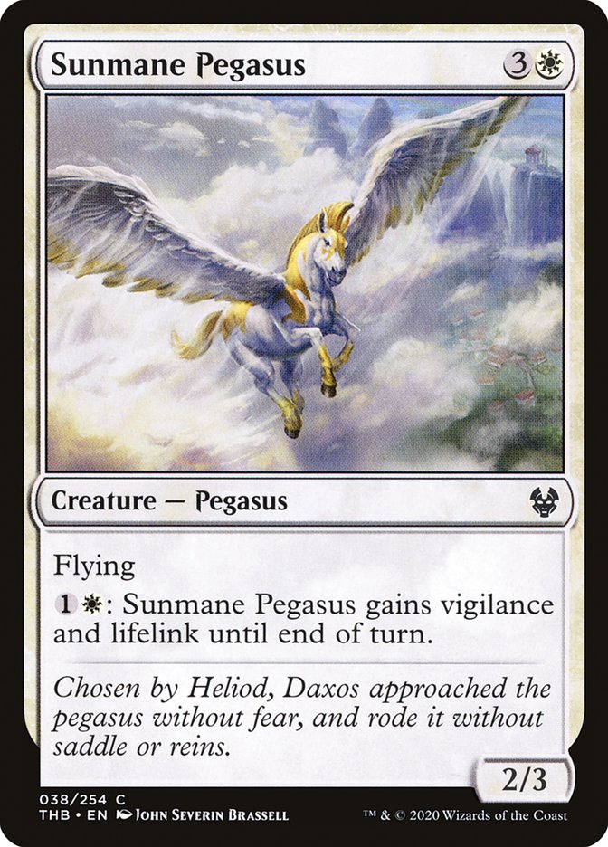 Sunmane Pegasus [Theros Beyond Death] | I Want That Stuff Brandon