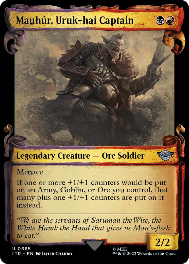 Mauhur, Uruk-hai Captain [The Lord of the Rings: Tales of Middle-Earth Showcase Scrolls] | I Want That Stuff Brandon