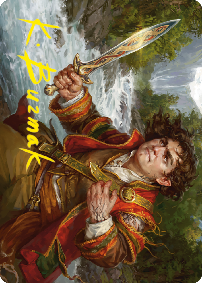 Frodo Baggins Art Card (16/81) (Gold-Stamped Signature) [The Lord of the Rings: Tales of Middle-earth Art Series] | I Want That Stuff Brandon