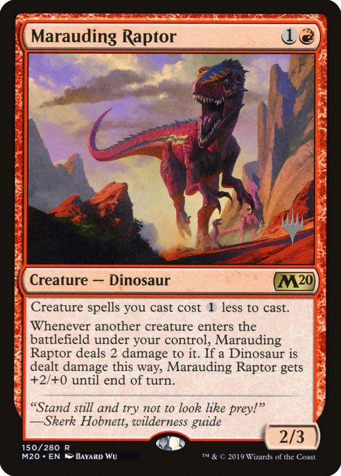 Marauding Raptor (Promo Pack) [Core Set 2020 Promos] | I Want That Stuff Brandon