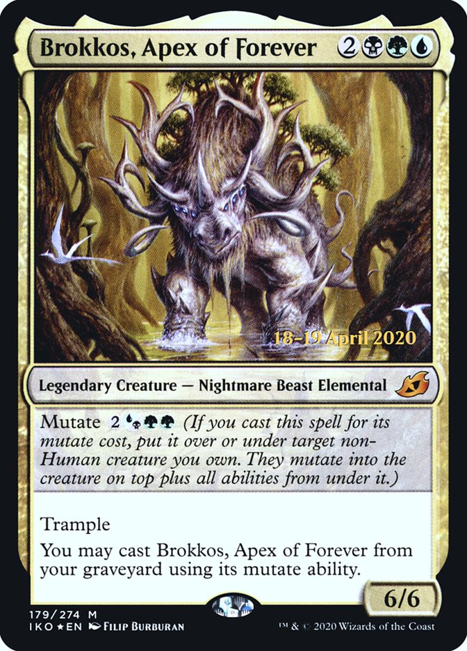 Brokkos, Apex of Forever [Ikoria: Lair of Behemoths Prerelease Promos] | I Want That Stuff Brandon