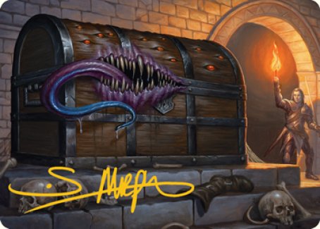 Mimic Art Card (Gold-Stamped Signature) [Dungeons & Dragons: Adventures in the Forgotten Realms Art Series] | I Want That Stuff Brandon