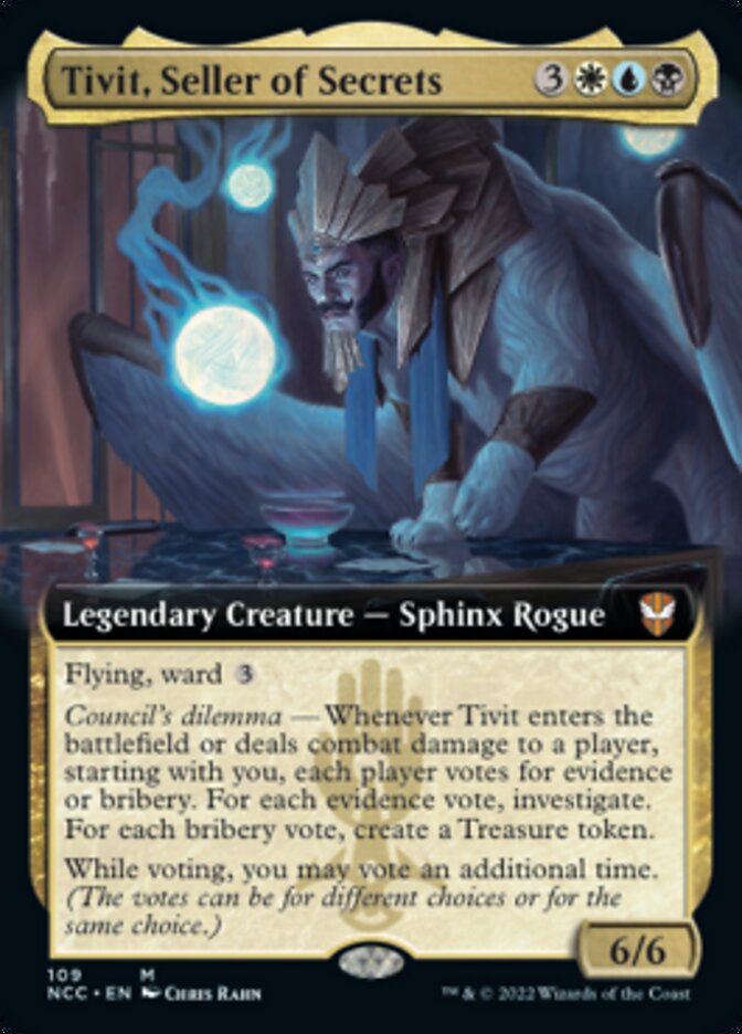 Tivit, Seller of Secrets (Extended Art) [Streets of New Capenna Commander] | I Want That Stuff Brandon