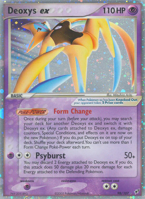 Deoxys ex (98/107) [EX: Deoxys] | I Want That Stuff Brandon