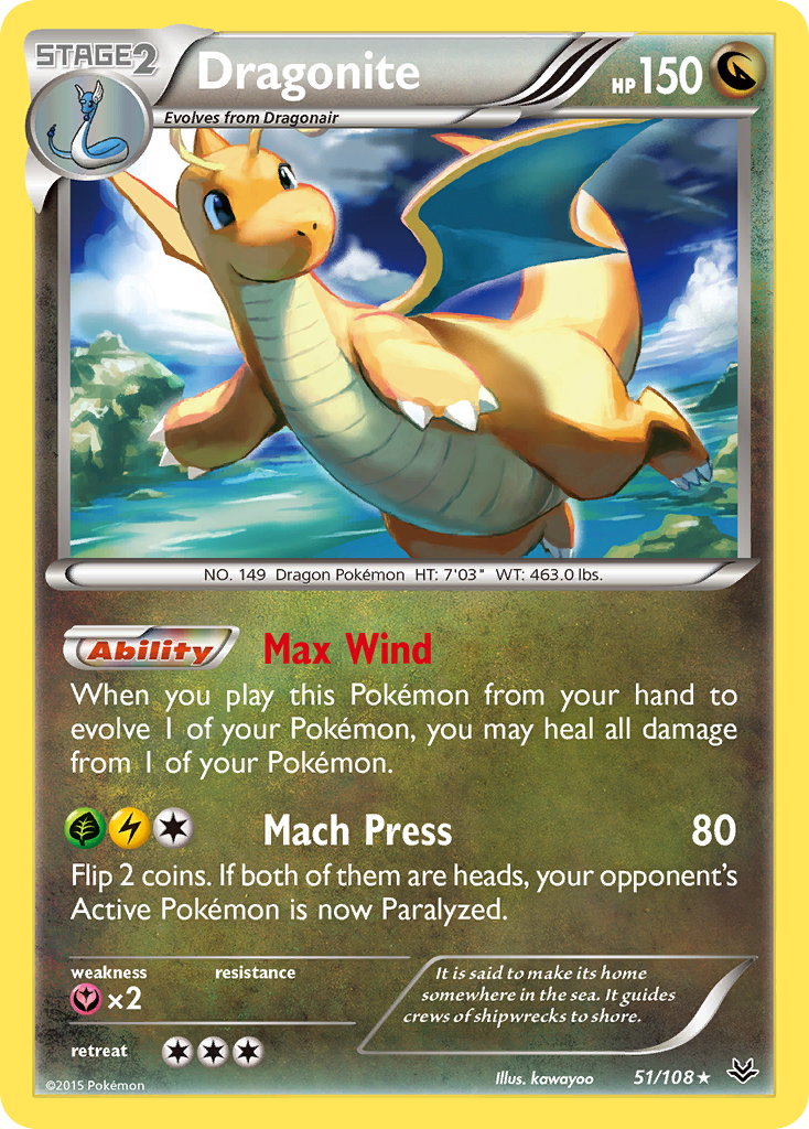 Dragonite (51/108) [XY: Roaring Skies] | I Want That Stuff Brandon